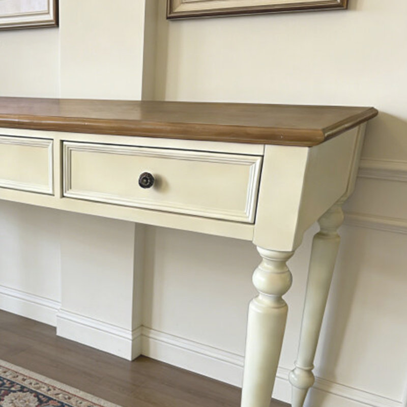 Bureau rétro de style américain, 30.70" H x 62.99" W x 25.59" D