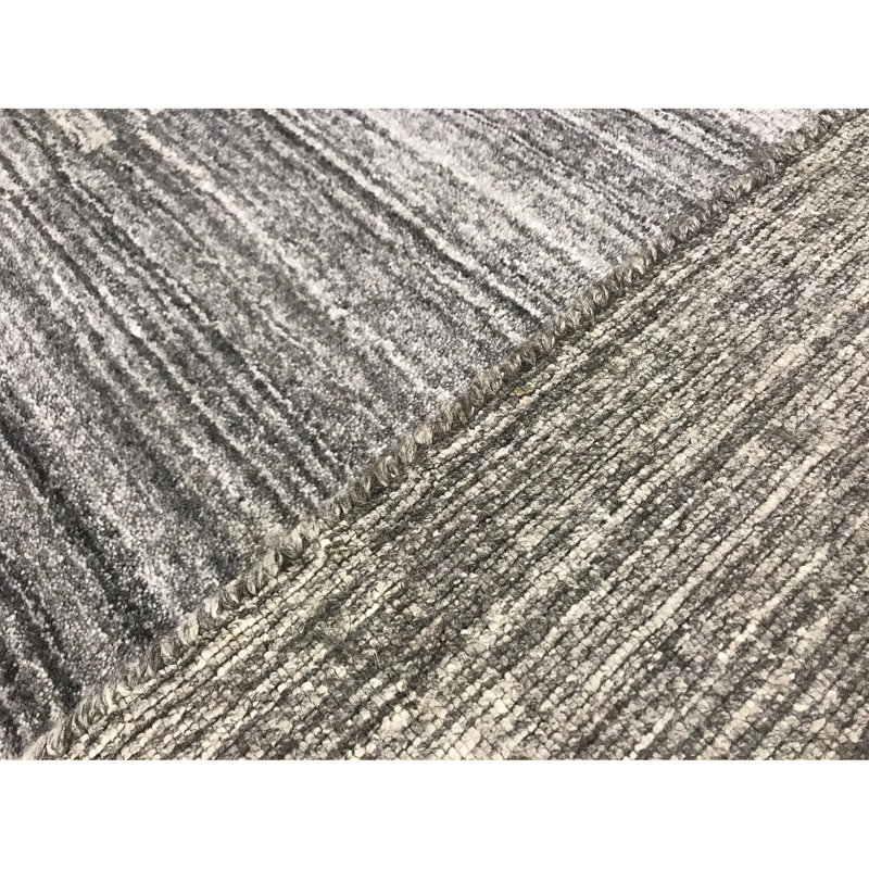 Plaid Area Rug in Gray/Graphite