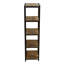 Rundell 48" Height Rustic Industrial Solid Wood and Metal Frame 4 Tiered Bath Floor Shelf