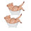 "Ensemble de 2 pièces" ICE ARMOUR l 6 "Figurine de statue de bain cochon ornement maison / décor de chambre et idées de cadeaux parfaits pour le réchauffement de la maison, les fêtes et les anniversaires