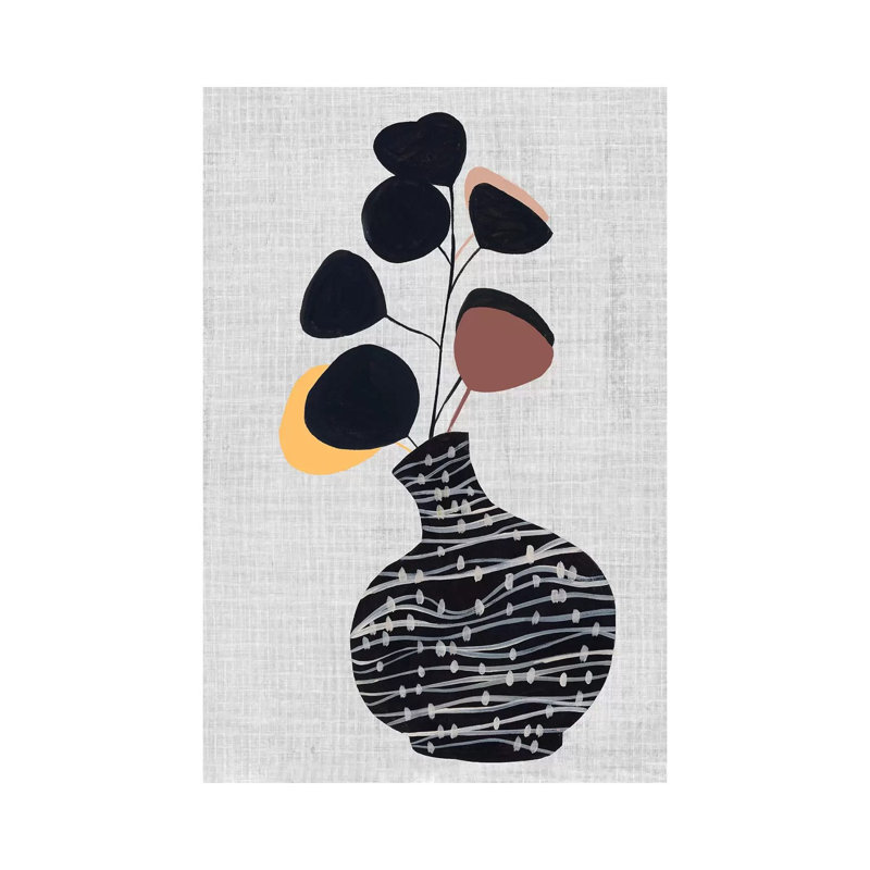 Decorated Vase with Plant I 1 Piece Wrapped Canvas Wall Art, 101.6 cm H x 66.04 cm W