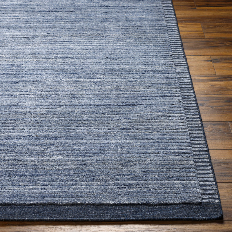 Yasmin Striped Hand Loomed Recycled P.E.T. Area Rug, Rectangle 12' x 15'