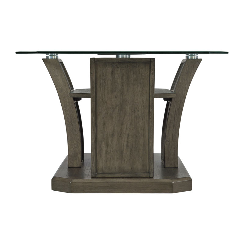 Table basse à piédestal avec rangement Acton
