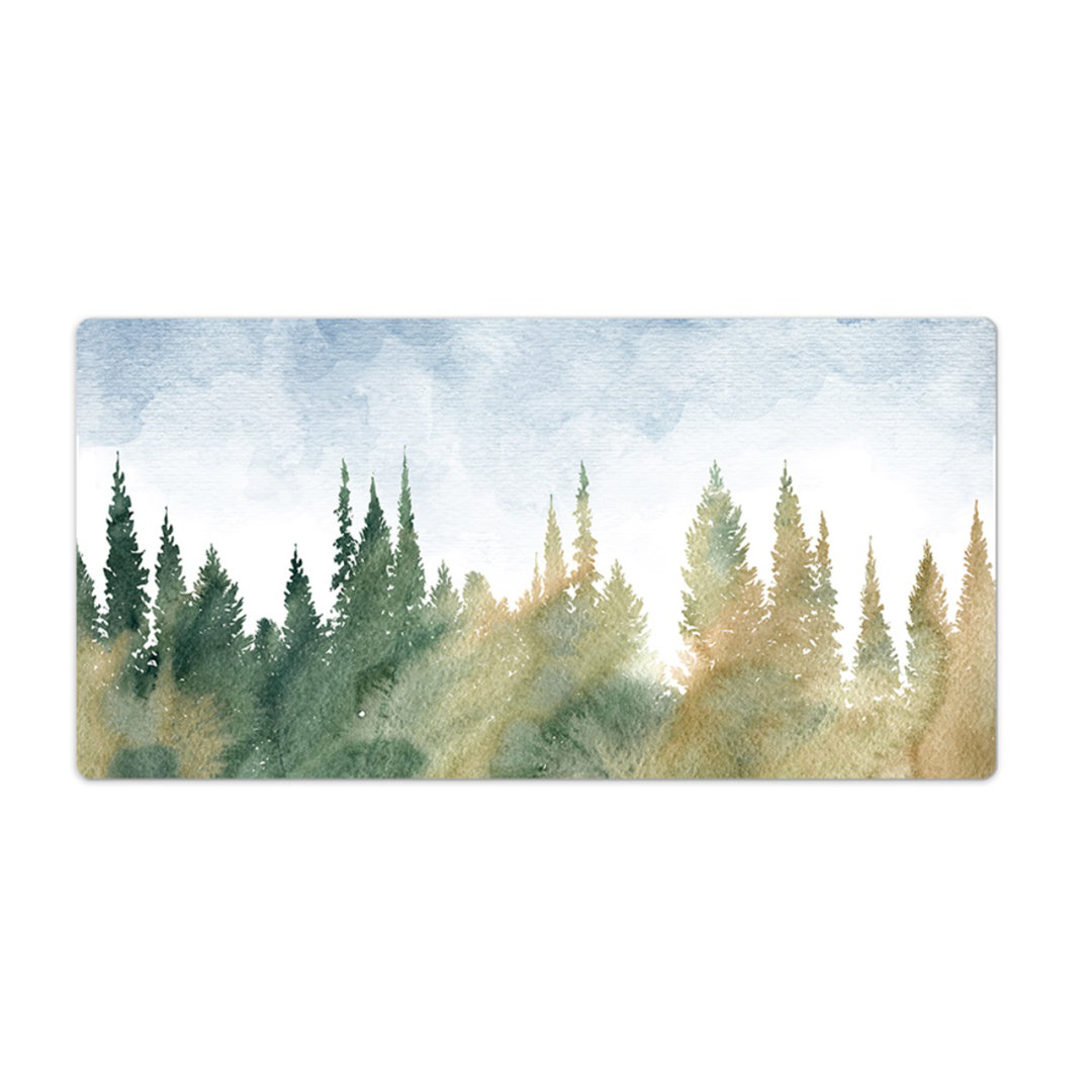 Schreibtischunterlage Forest Watercolour Landscape