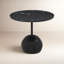 Viola End Table- 22"-Antique White Marble-554096606