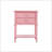 Contemporary Pink Nightstand With Open Shelf-664282252