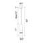 Luminaire suspendu 3 po à DEL Xan - luminaire minimaliste moderne avec éclairage intégré-31769427