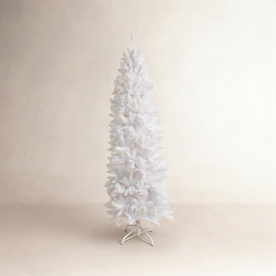 White Pre-Lit Pine Christmas Tree