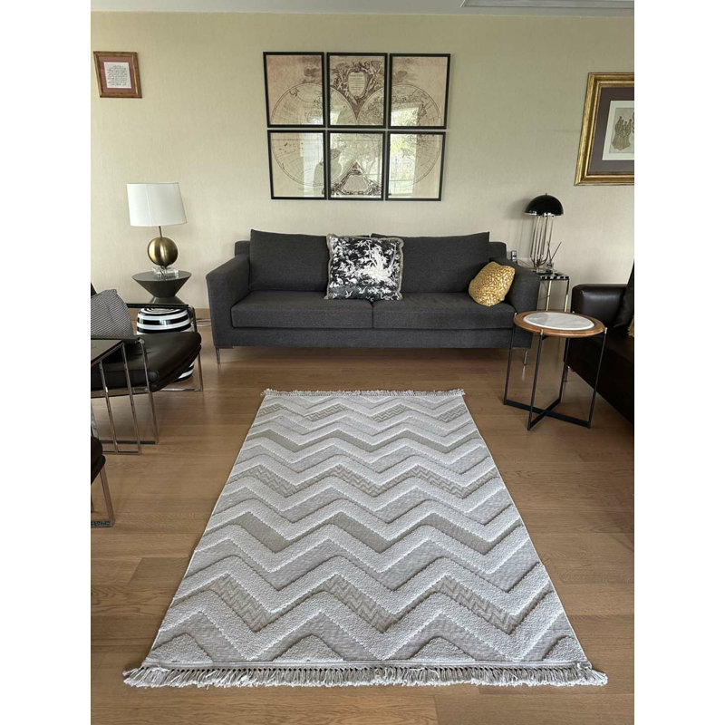 Tapis Tilina avec envers antidérapant, Rectangle 6 pi 7 po x 8 pi 10 po
