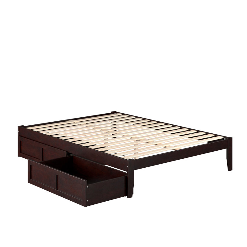 Aayanna Panel Storage Bed, Espresso, Queen