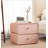 360° Rotating Nightstand With 2 Drawers - Modern Leather Top Bedside Table With Solid Wood Frame, Multi-Functional Storage End Table For Bedroom Or Entryway-636186967