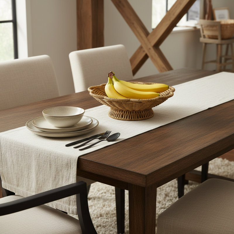 A Handcrafted Woven Storage Tray in a High-Foot Wave Shape, Featuring a Bohemian Pattern, 8.66" W x 8.66" D x 2.36" H