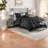 Piece Bedding Sets Queen Polyester Tufted Modern Home Black