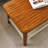 Mid-Century Rectangle Coffee Table with Woven Shelf