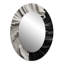 Phillisa noir blanc marbré Dreamscape I - miroir géométrique, miroir mural noir unique, impression d'art en métal-216486812-216486809