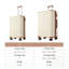 Ensemble de 2 valises en plastique durable Hardshell avec serrure extensible TSA et roulettes pivotantes pour faciliter les déplacements-133003948