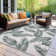 Benavidez Reversible Tropical Green/Ivory Indoor&Outdoor Area Rug