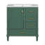 Ensemble de meuble-lavabo moderne avec lavabo 30 po, meuble-lavabo moderne avec porte à fermeture douce et 3 tiroirs, structure en bois massif-125515226