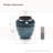 17.3'' H Vintage Blue Glazed Ceramic Vase