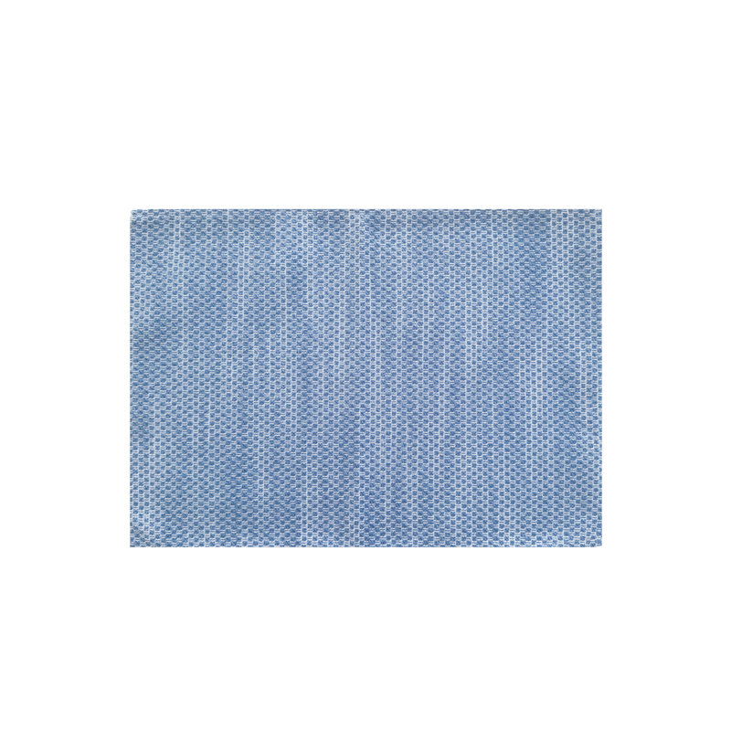 Deep Sea Blue Acrylic Geometric Indoor Outdoor Placemat