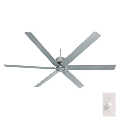 96" HFC 6 - Blade Outdoor Standard Ceiling Fan with Wall Control