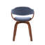 Fauteuil pivotant rembourré en tissu Alamgir-1185628319