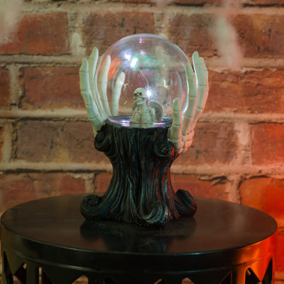 Skeleton Hands Holding Magic Ball w/Color Changing LED Lights