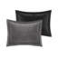 Literie 7 pièces en velours côtelé gris très grand - Tissu de régulation de la température à séchage rapide, idéal pour dormir