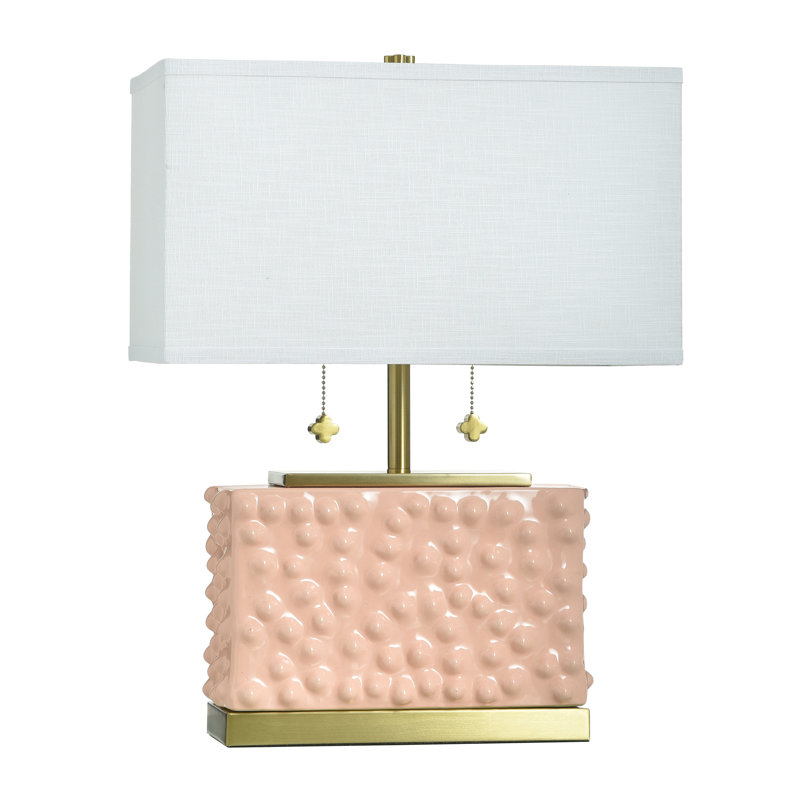 Tamara Day for Stylecraft Edmund Table Lamp, Pearl Blush