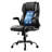 Executive Office Chair, 300lbs Capacity with Airbag-style Adjustable Lumbar Support, High Back PU Leather Office Chair Ergonomic for Back Pain, with Padded Flip-up Arms