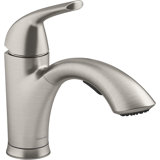 Medley Pull Out Single Handle Kitchen Faucet with MasterClean and Side Spray