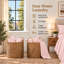 Drap-housse 100 % coton égyptien, 1000 fils/cm², poches profondes de 40 cm (16 pouces), format Queen, couleur rose poudré-134020184-134020187