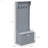 3-In-1 Entryway Hall Tree With Storage Bench, Coat Rack With Four Hooks And Shoe Storage-2141211030