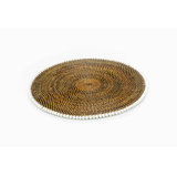 Natural Vine Round Beaded Placemats