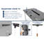 Montez-le! Fixation murale sans poteau, fixation à profil bas inclinable pour installation murale sans perçage
