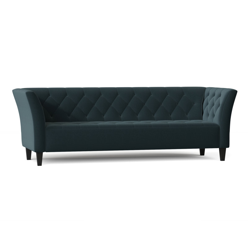 Carruth Upholstered 91'' Sofa, Gypsy Teal Performance Microfiber
