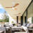 42" 3- Blade Ceiling Fan With Remote Control And Led Light-1658859372-1658859373