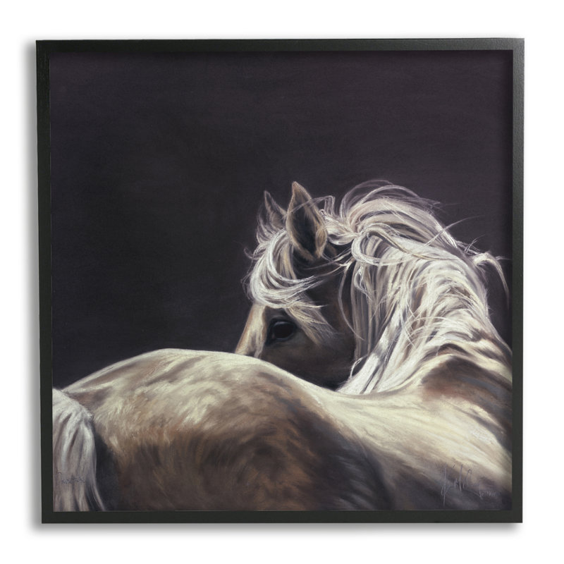 Art mural sur toile Stupell Industries, Giclée encadrée noir minuit, H 17 po x l 17 po x P 1,5 po