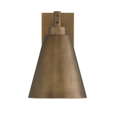 Nyquist 1-Light Outdoor Wall Lantern in Atlas in Bronze