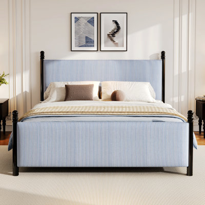 Lit tapissier pour chambre à coucher