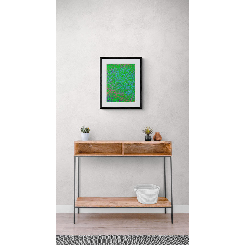 Closing in on Mars Framed Print Canvas, 20" H x 16" W, Black Framed Paper