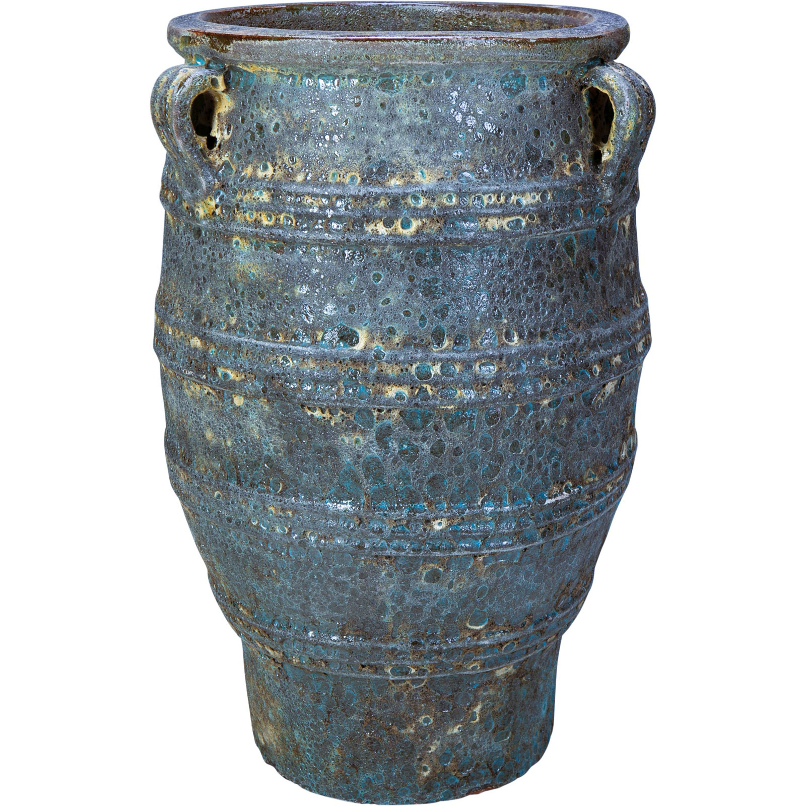 Theon Jar - Dark Lunar Blue, 28" H x 19" W x 19" D
