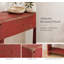  Console mince en bois récupéré | Décoration minimale de vestibule (26 po x 8 po x H 30 po) rouge-1399476338