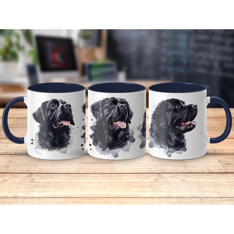 Ceramic Coffee Mug, 2, Navy