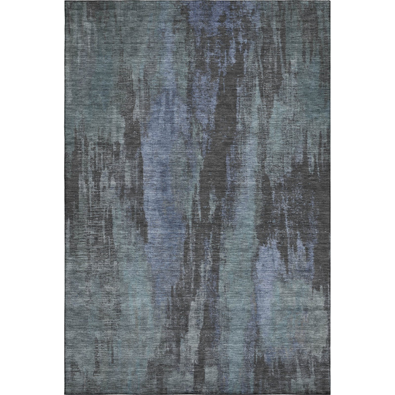 Premium Machine Washable Lampkins AMF1648 Abstract Rug, Rectangle 3' x 5'