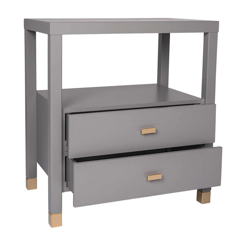 Table de chevet 22 po Francisca, Gris foncé