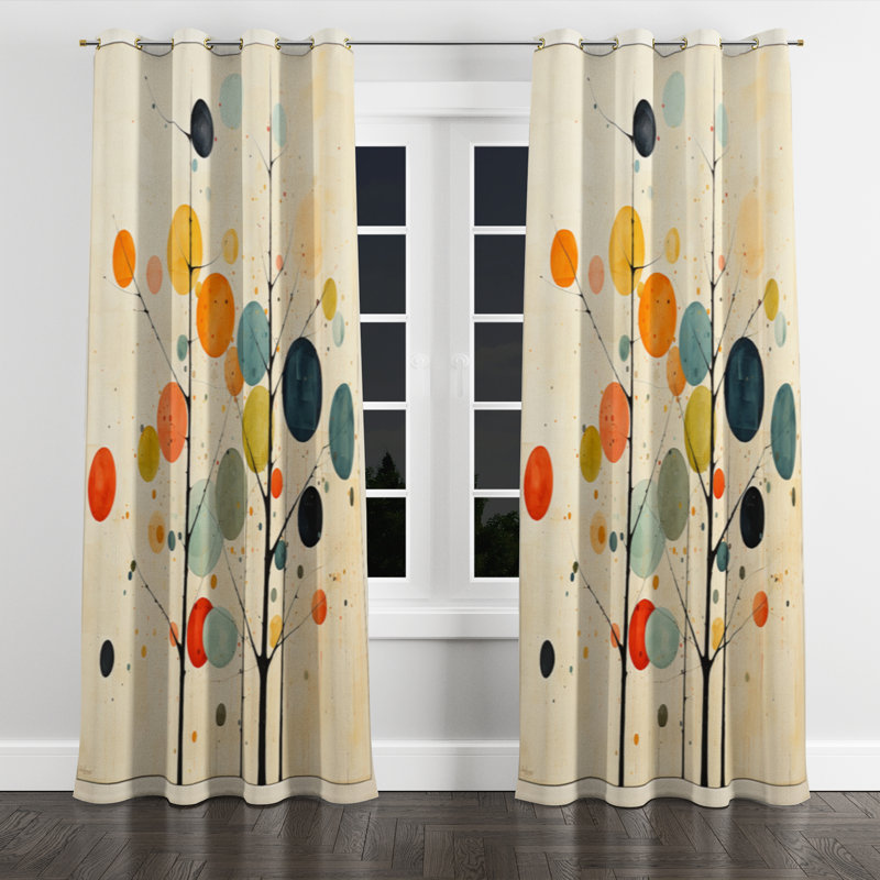 Avelardo - Minimalism Grommet Curtain - Velvet Room Darkening - 1 Panel, 52" W x 95" L, Golden Grommets