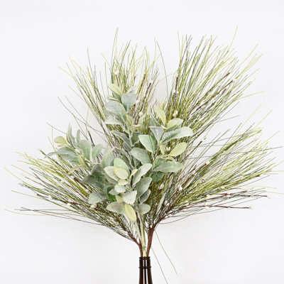 36" Artificial Farmhouse Winter Grass Branches Floral Arrangement For Vase Filler, Long Stem Faux Leafage Flower For Home Christmas Day Party Dining Table Centerpiece Decor