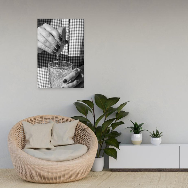 «Summer Lemonade», art mural contemporain, H 24 po x l 16 po