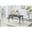 Elegant Modern Dining Table, Sintered Stone Metal Frame, Kitchen Safe